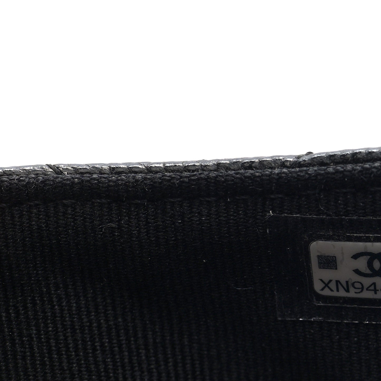 Caviar Quilted CC Zip Around Card Holder Black