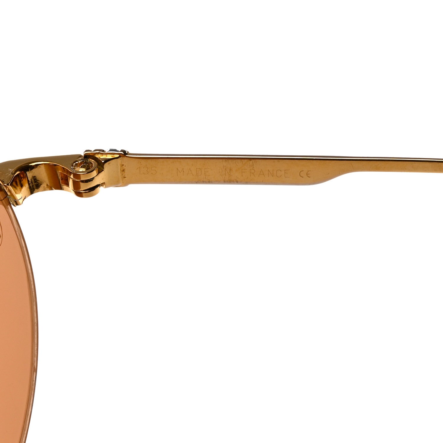Cartier Rimless St Honore Oval 135 Sunglasses Brown Gold 5 of 8