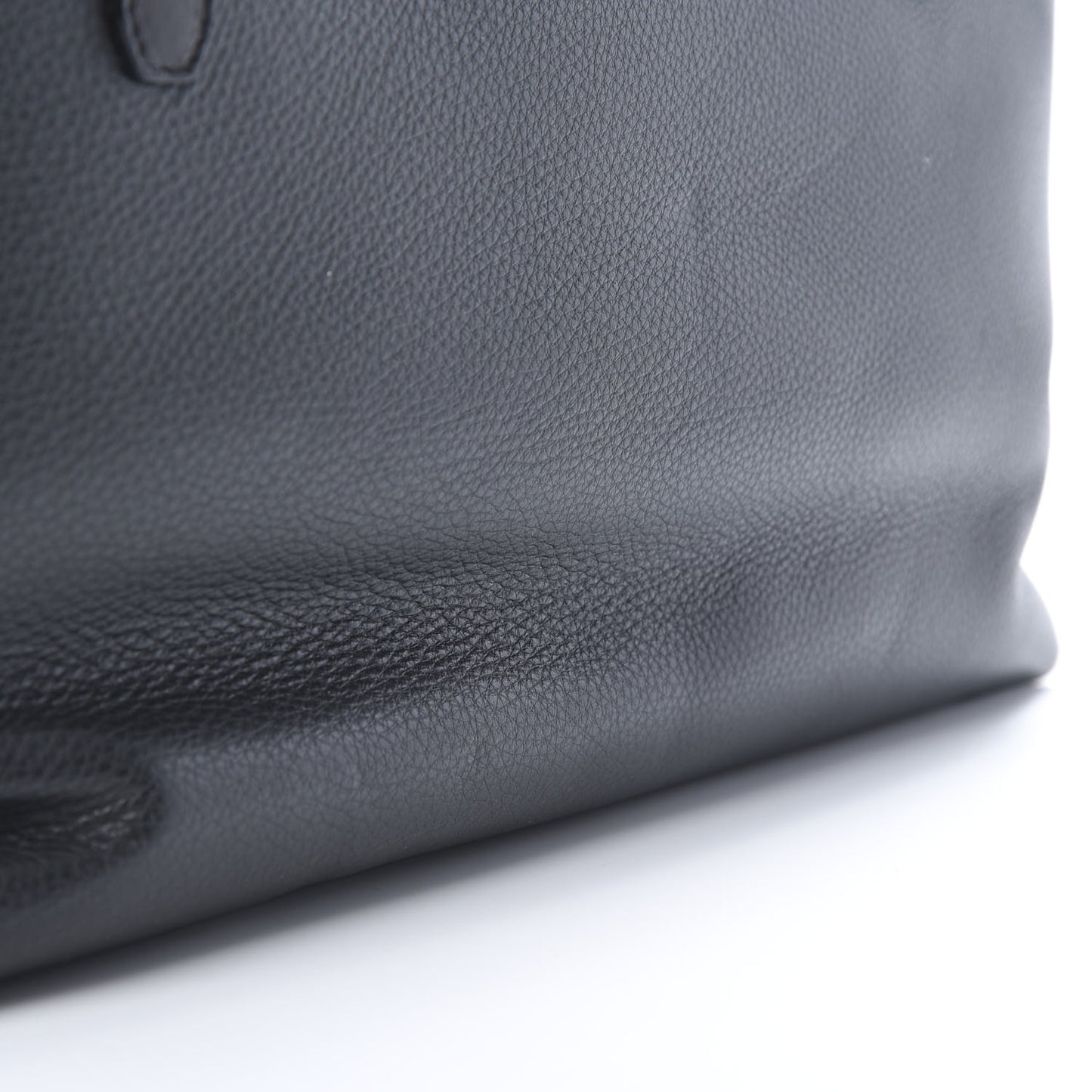 Crocodile Embossed Satin Calfskin Twist East West Tote Steel Blue