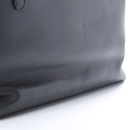 Jimmy Choo Crocodile Embossed Satin Calfskin Twist East West Tote Steel Blue 12 of 13
