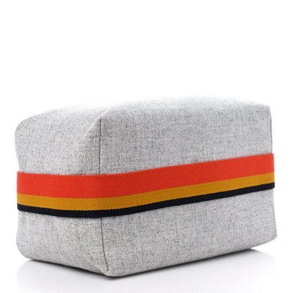 Hermes Canvas Large Bride-A-Brac Pouch Gris Flanelle 4 of 8