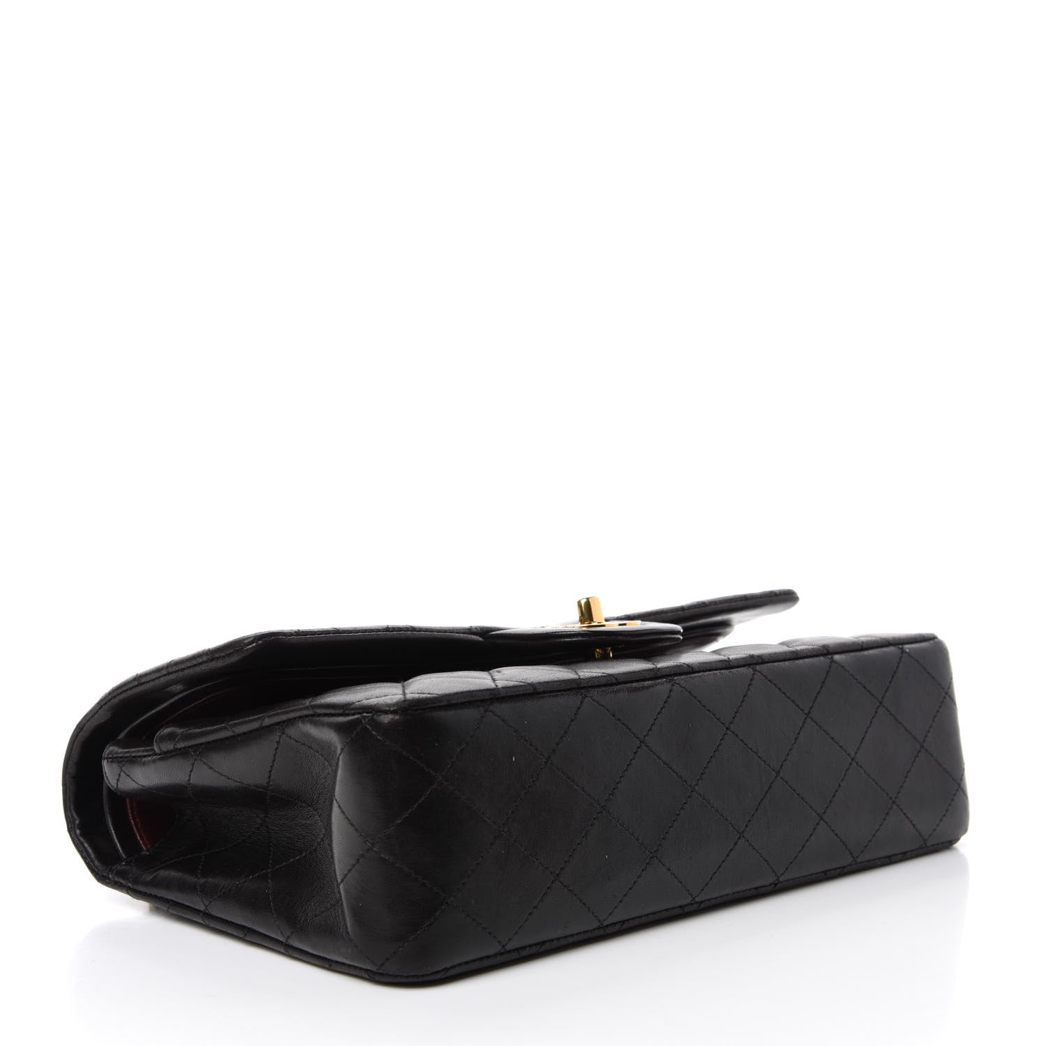 Chanel Lambskin Quilted Medium Double Flap Black 4 of 14