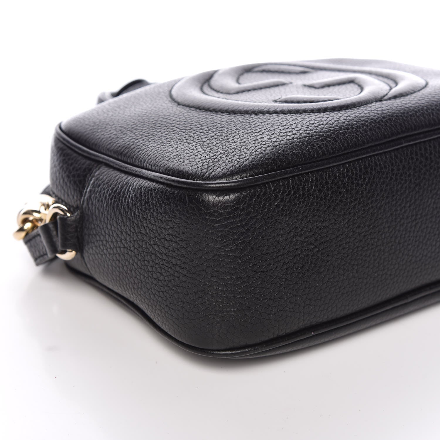 Gucci Pebbled Calfskin Small Soho Disco Bag Black 8 of 9
