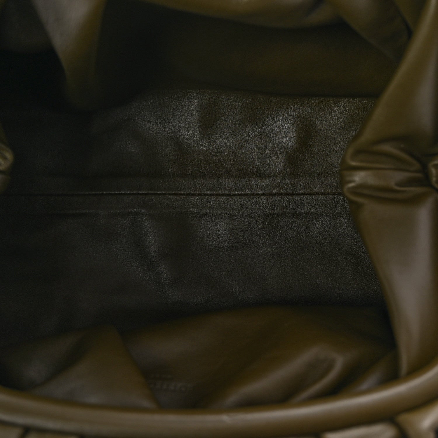 Bottega Veneta Smooth Butter Calf The Pouch Oversized Clutch Kaki Fondent 5 of 7