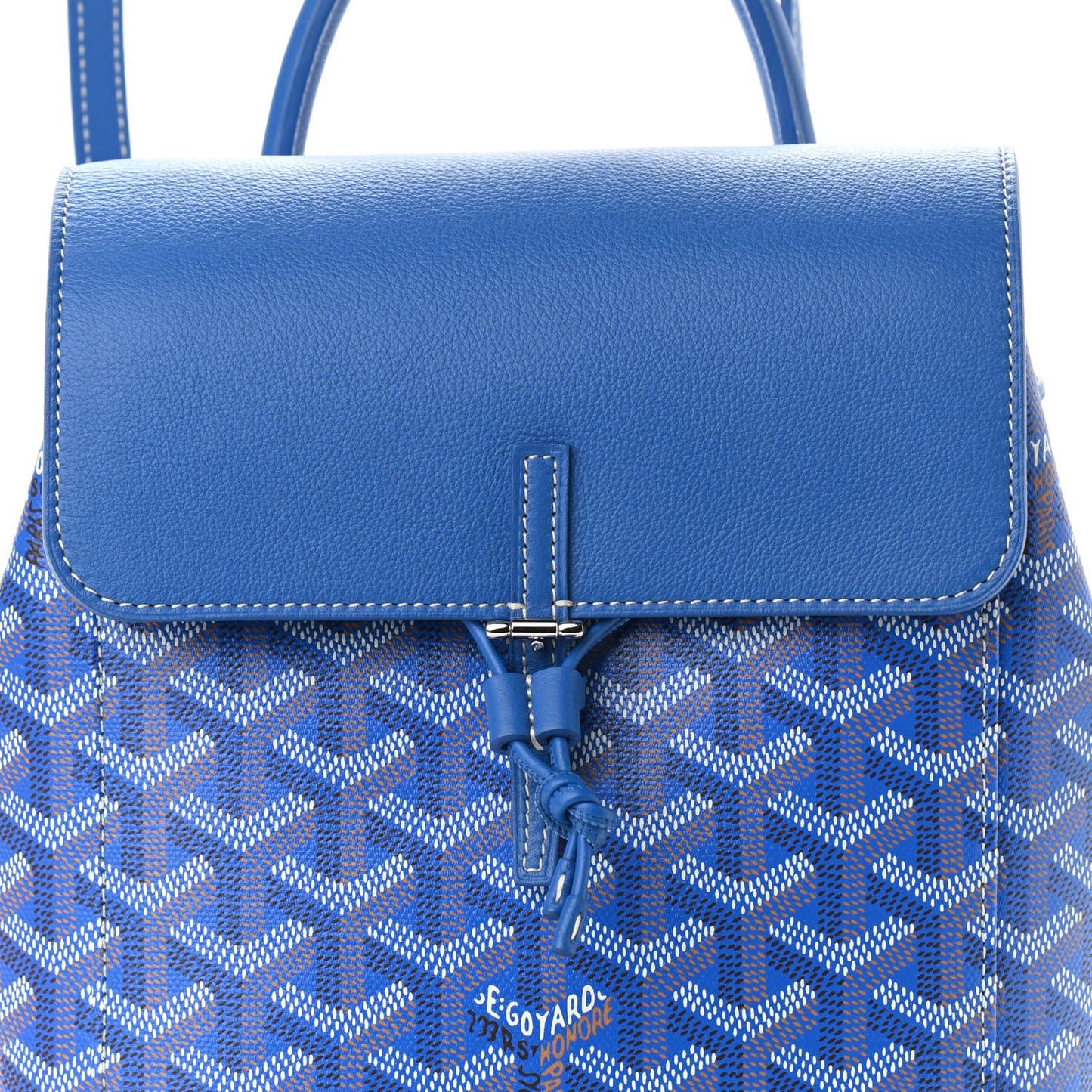 Goyardine Calfskin Mini Alpin Backpack Sky Blue