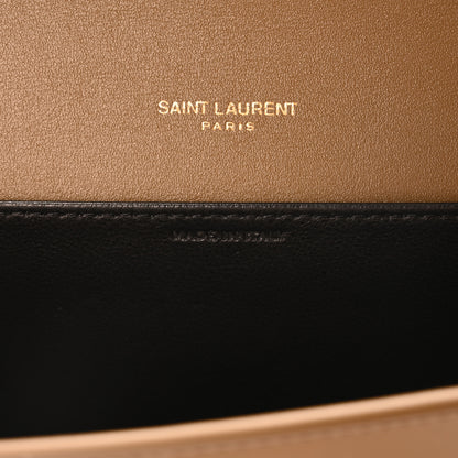 Saint Laurent Patent Calfskin Uptown Chain Wallet Taupe 8 of 11
