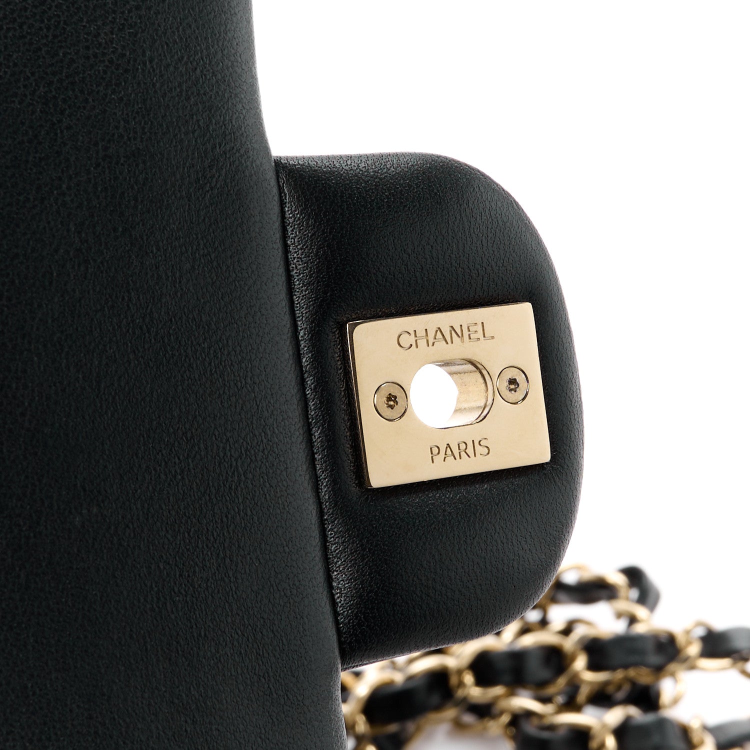 Chanel Lambskin Quilted Mini Rectangular Flap Black 6 of 12