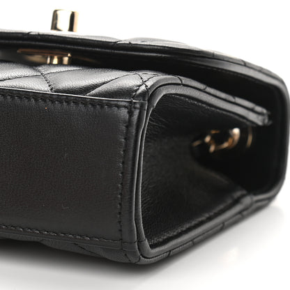Chanel Lambskin Quilted Mini Trendy CC Chain Wallet Black 9 of 9