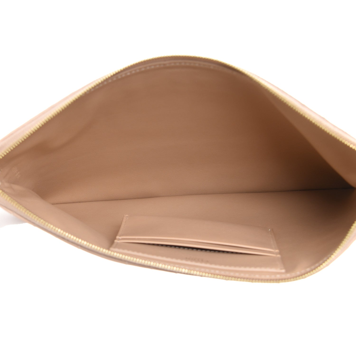 Celine Calfskin Quilted C Charm Pouch Nude 5 of 8