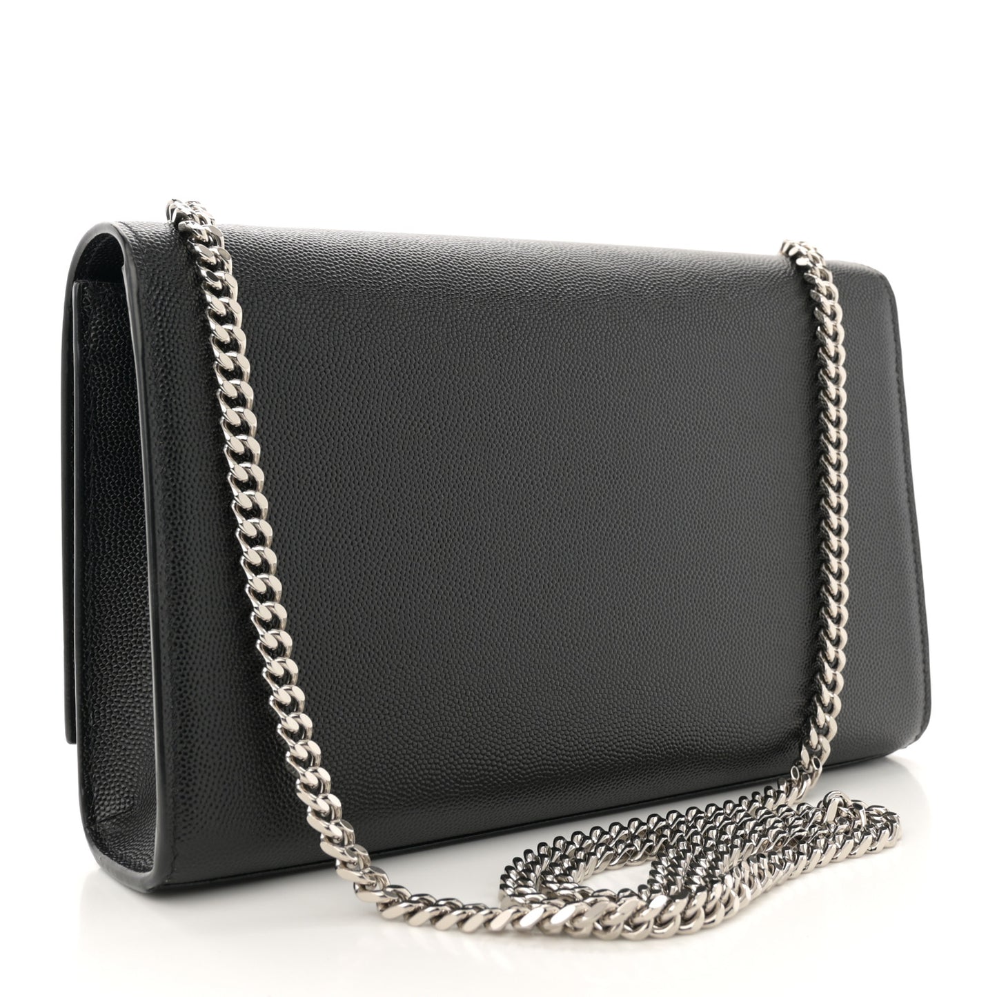 Grain De Poudre Medium Classic Monogram Kate Satchel Black