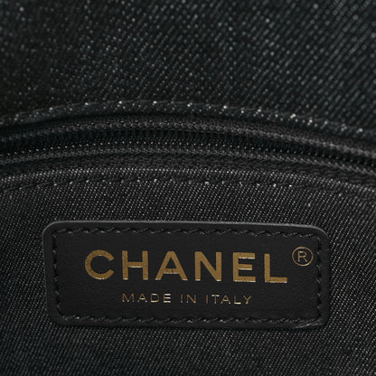 Chanel Denim Quilted Medium Funky Town Flap Black 6 of 10