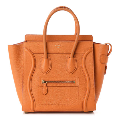 Celine Goatskin Micro Luggage Light Orange 1 of 8