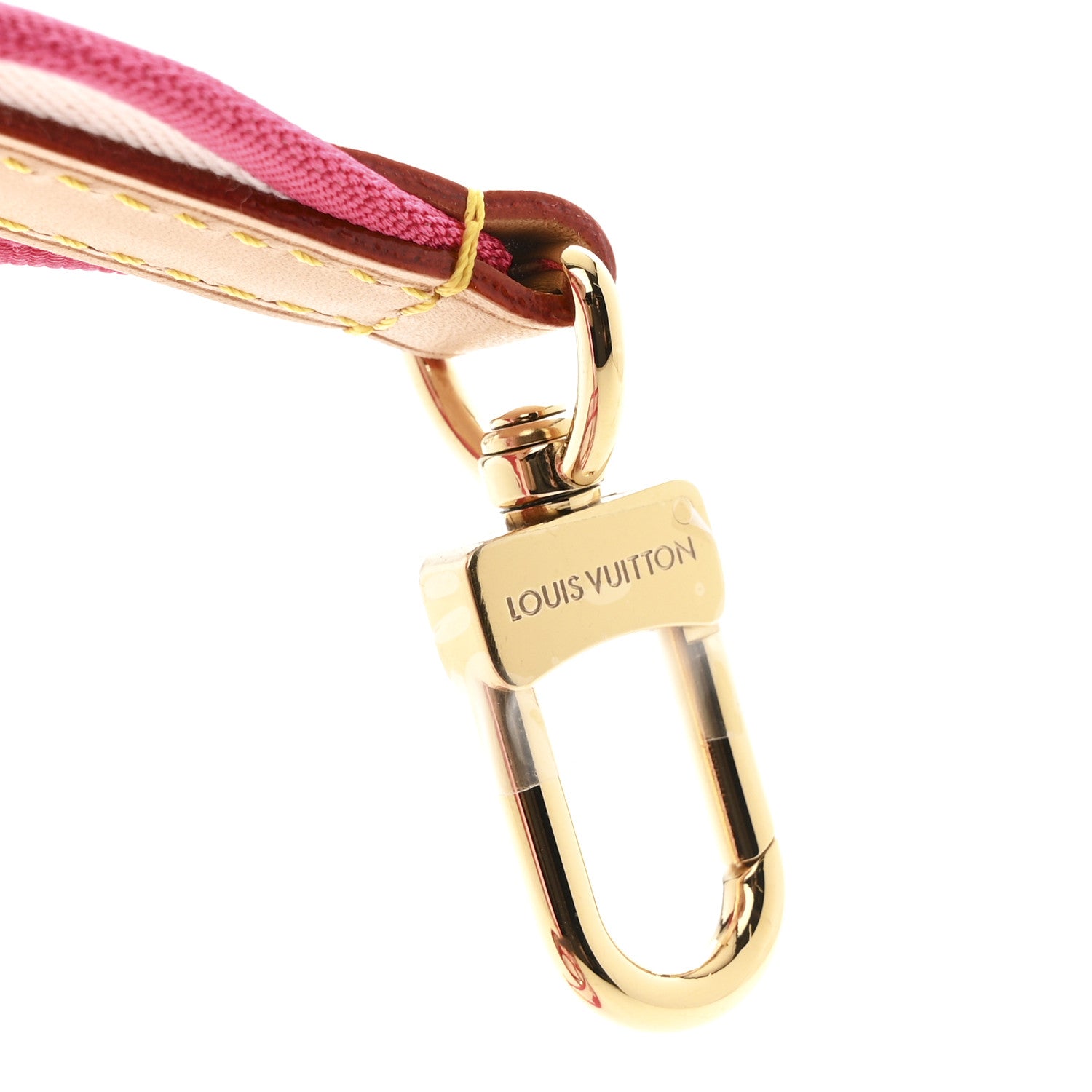 Louis Vuitton Jacquard Neverfull BB Shoulder Strap Pink Peony 3 of 3