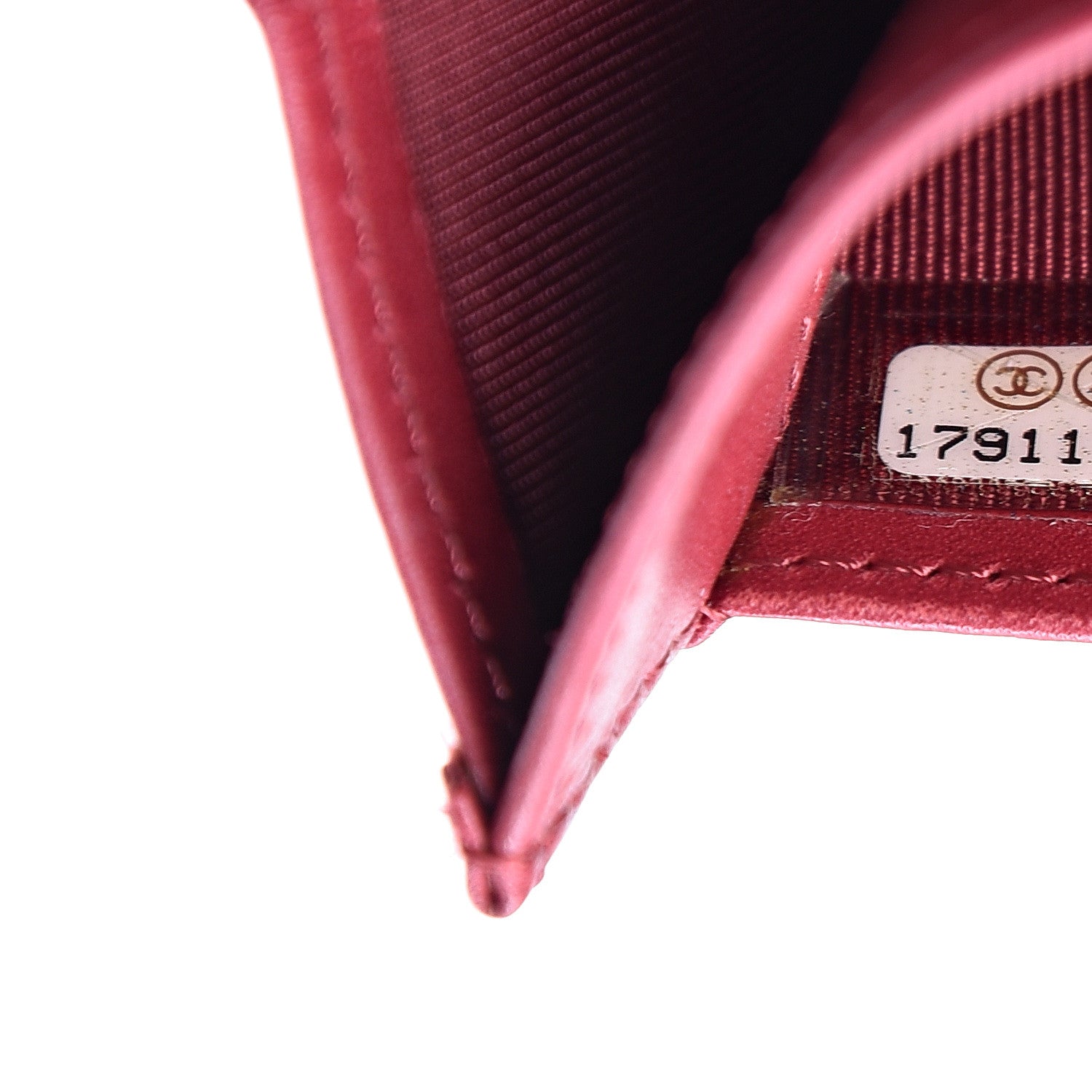 Chanel Calfskin Double Stitch Hamptons Flap Wallet Red 7 of 10