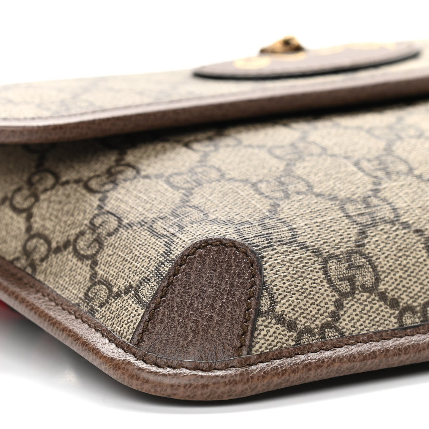 GG Supreme Monogram Neo Vintage Web Belt Bag Brown
