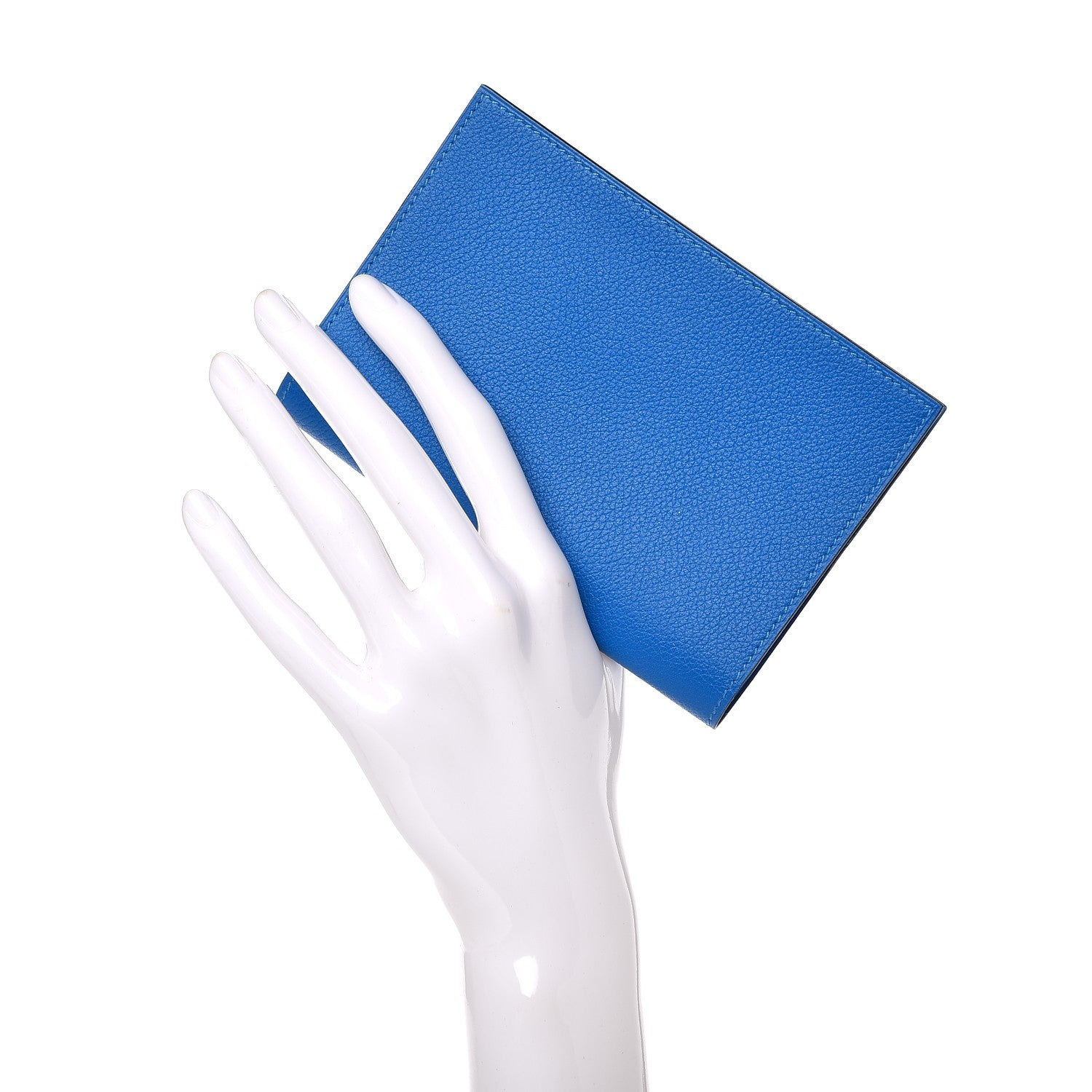 Hermes Evercolor MC2 Magellan Passport Holder Bleu Hydra 2 of 8