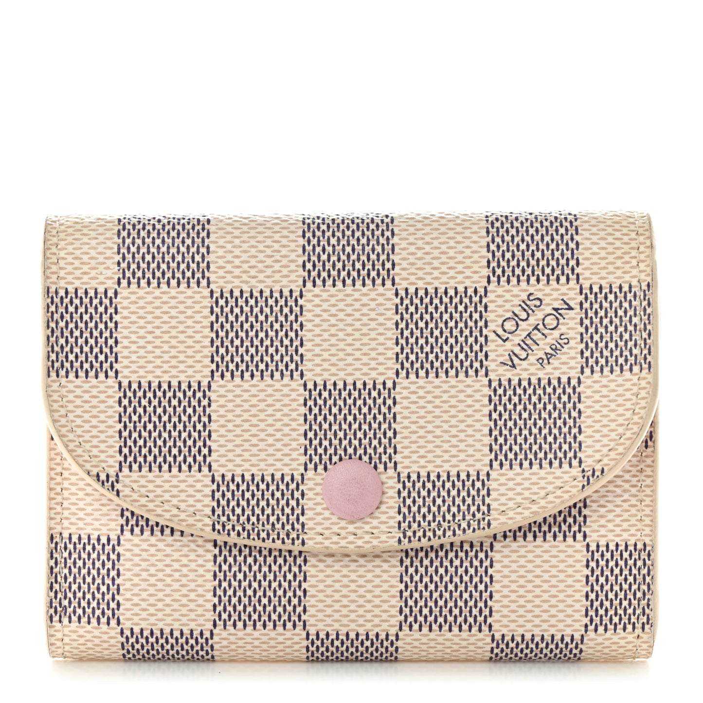 Damier Azur Rosalie Coin Purse Rose Ballerine