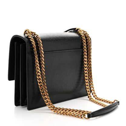 Saint Laurent Calfskin Medium Monogram Sunset Black 3 of 10