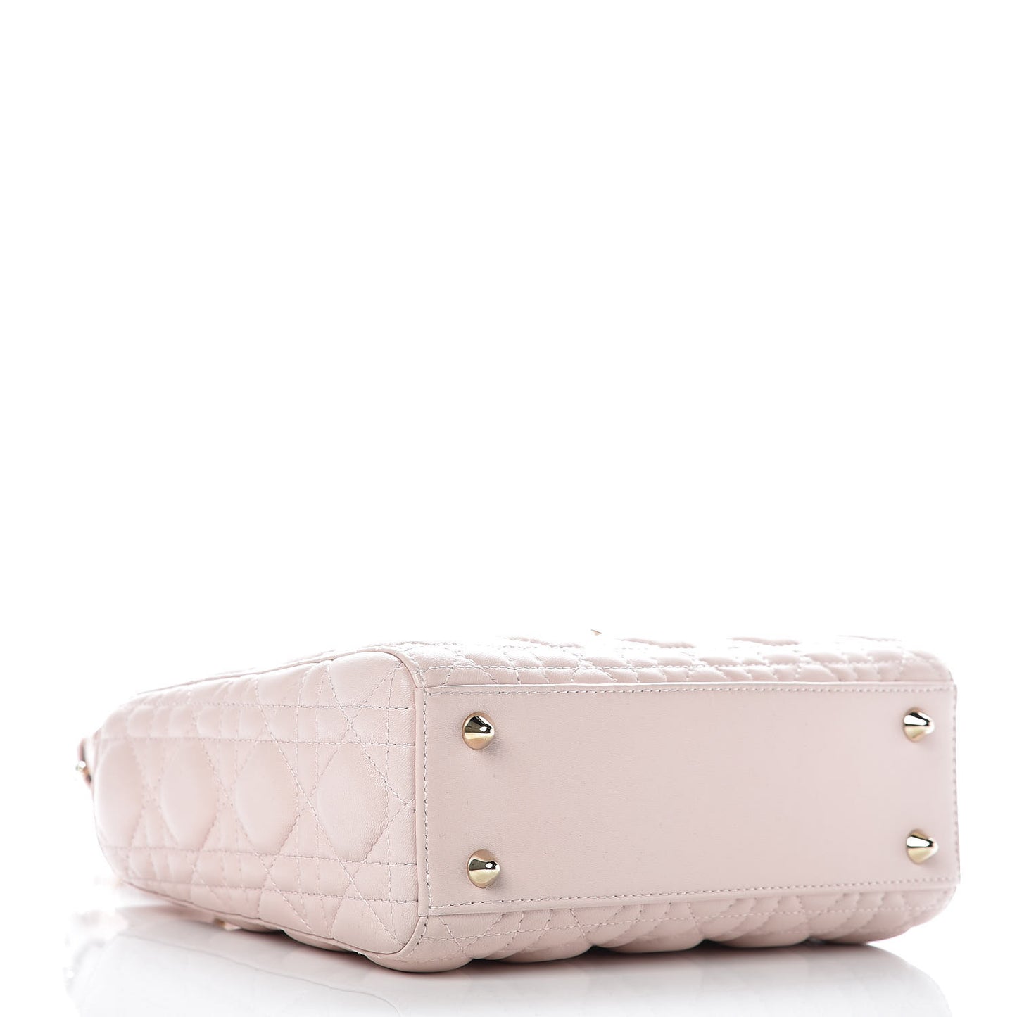 Lambskin Cannage Small Lucky Badges My Lady Dior Pink