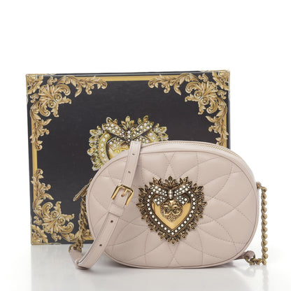 Dolce & Gabbana Calfskin Devotion Crossbody Bag Cipria 9 of 9