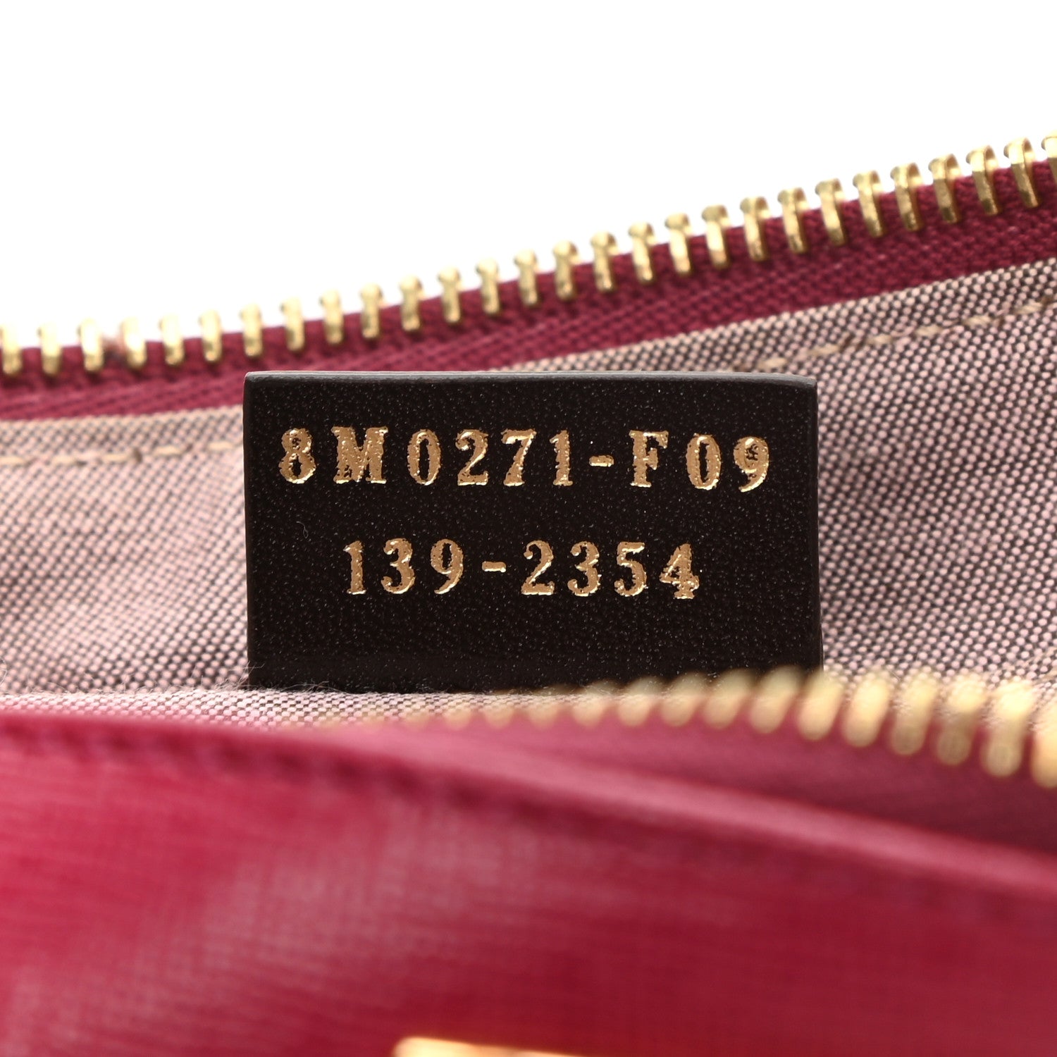 Fendi Vitello Elite Pochette Amarena 6 of 9