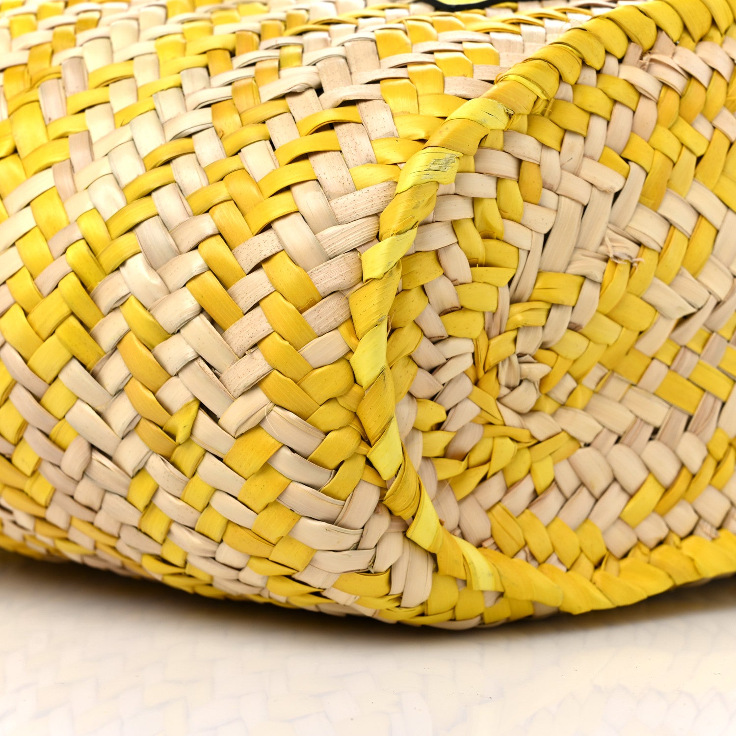 Loewe Raffia Basket Tote Bag Natural Yellow 7 of 8