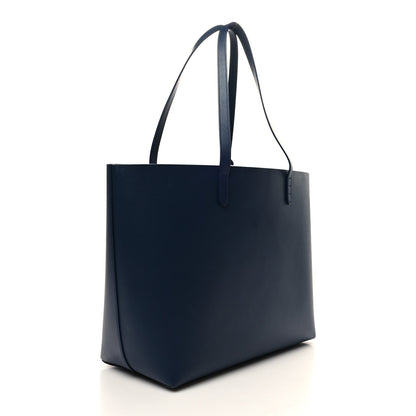Mansur Gavriel Calfskin Large Shopping Tote Blue 4 of 16