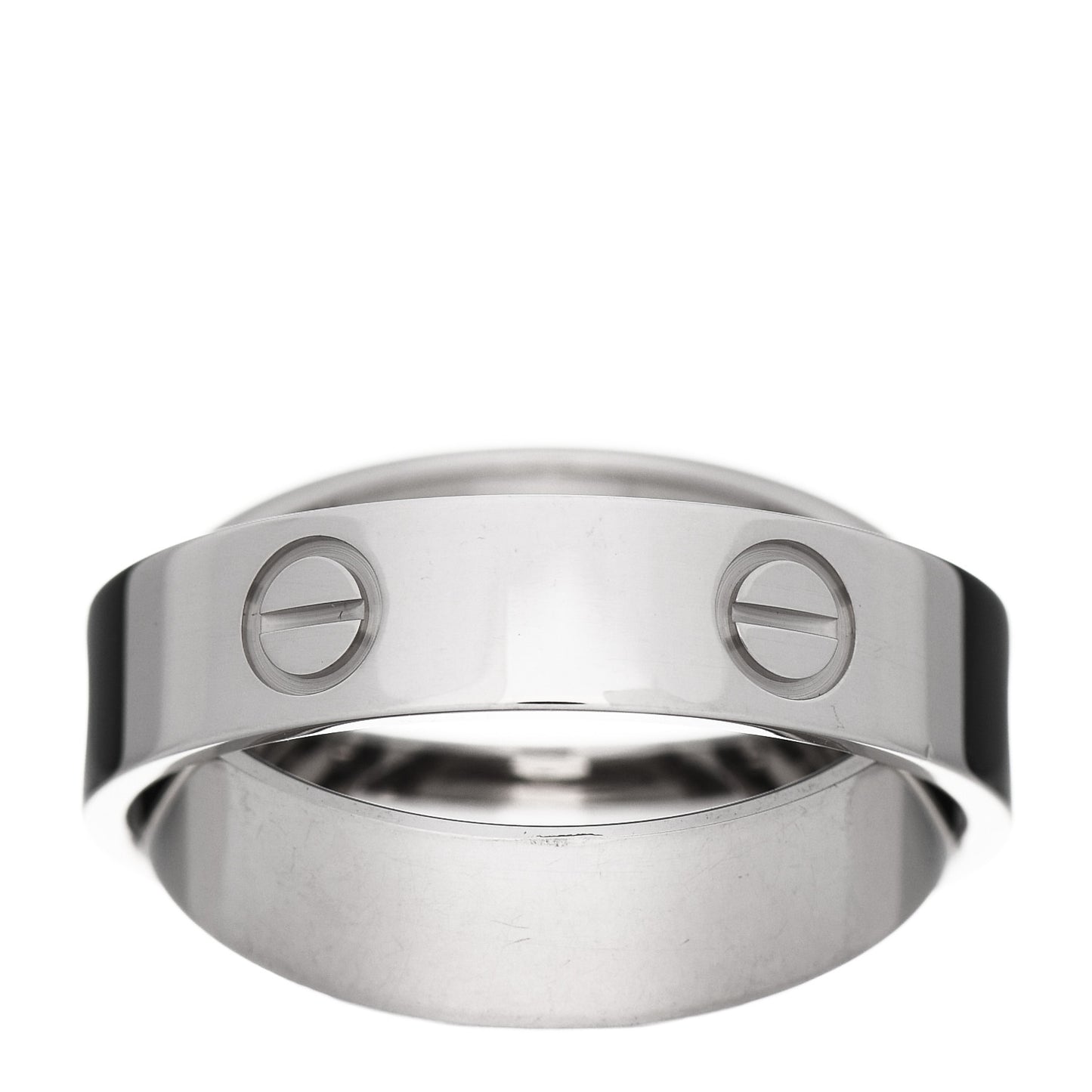 18K White Gold 5.5mm Astro LOVE Ring 57 8