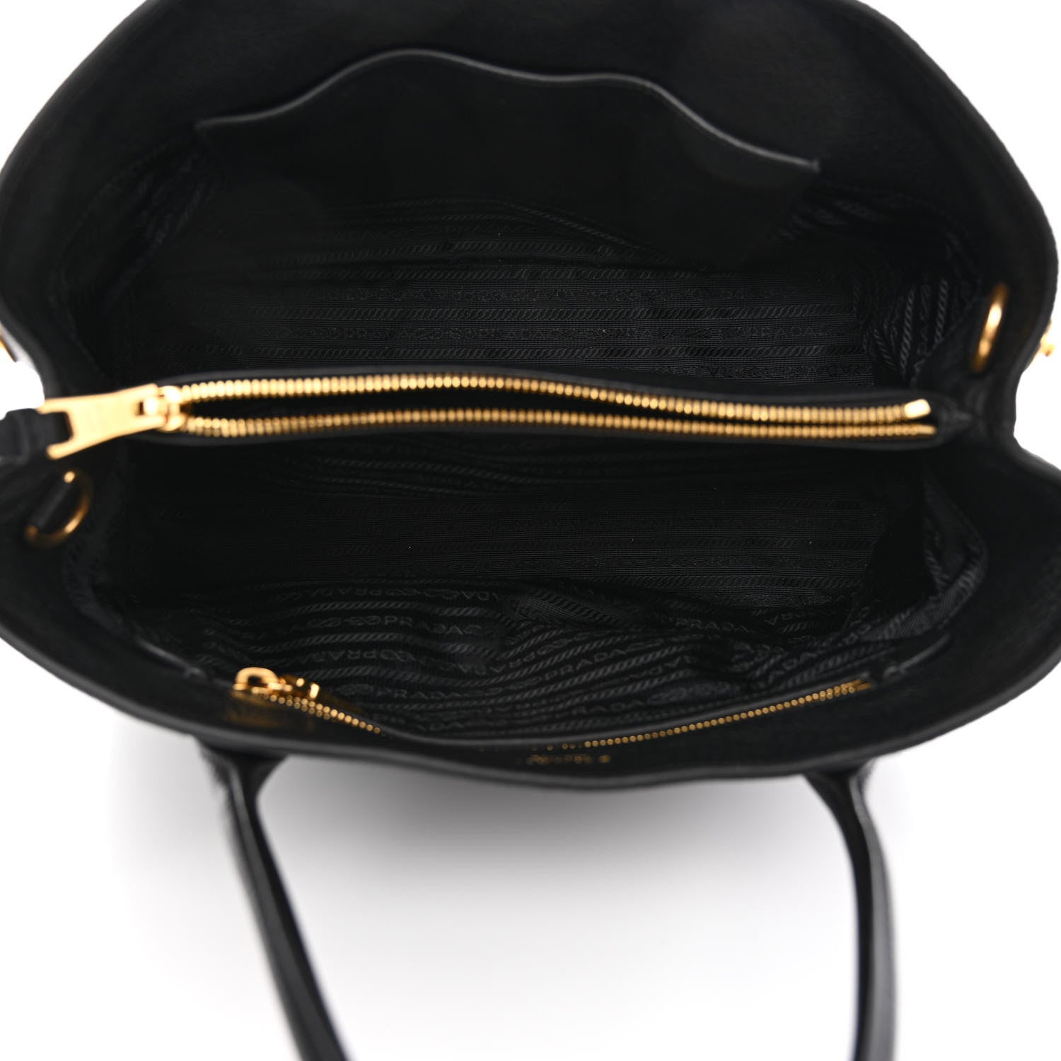 Prada Vitello Daino Tote Black 5 of 11