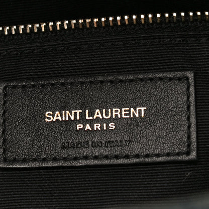 Saint Laurent Denim Quilted Small Loulou Puffer Monogram Chain Satchel Rodeo Blue 5 of 8