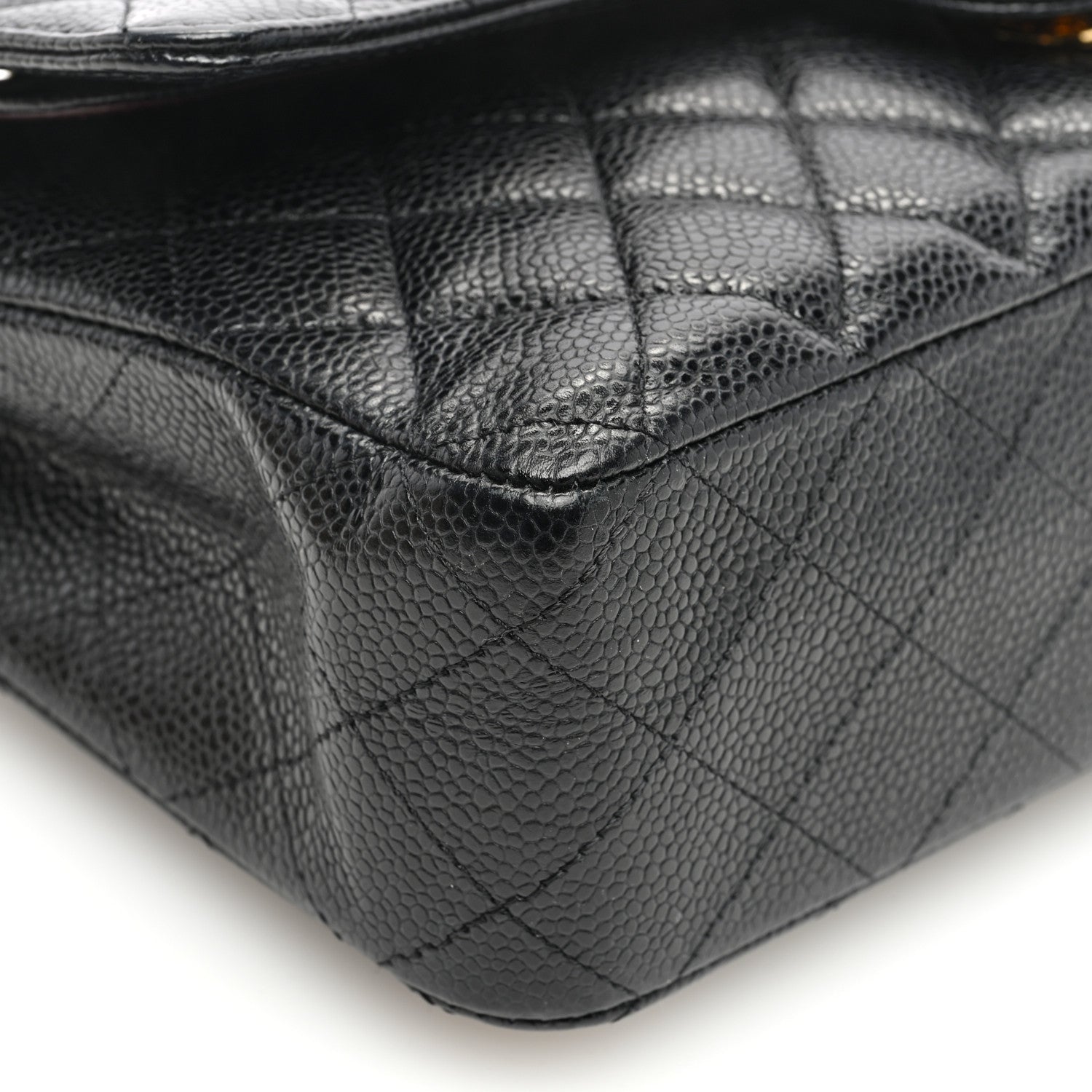 Chanel Caviar Quilted Medium Double Flap Black 9 of 10
