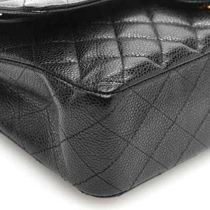 Chanel Caviar Quilted Medium Double Flap Black 9 of 10
