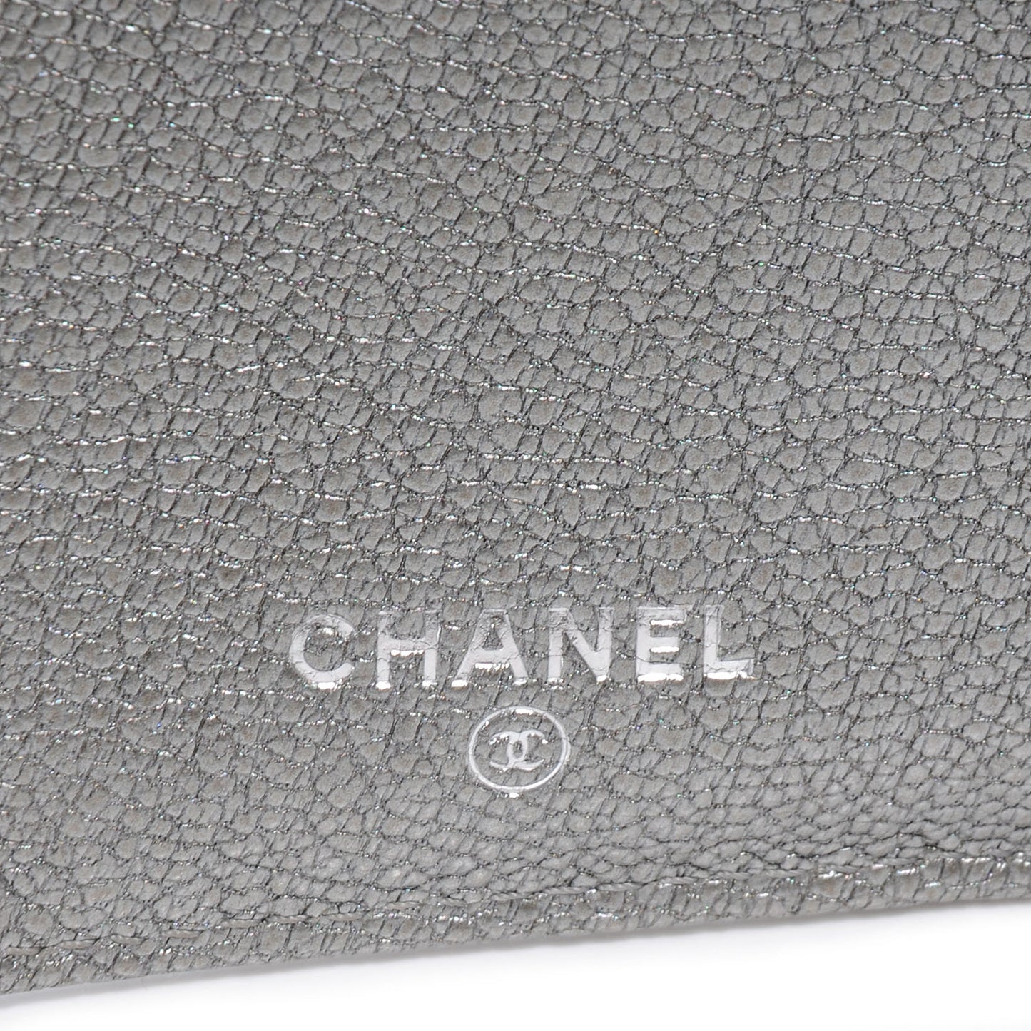 Diamond Stitched Long Flap Wallet Gold Silver