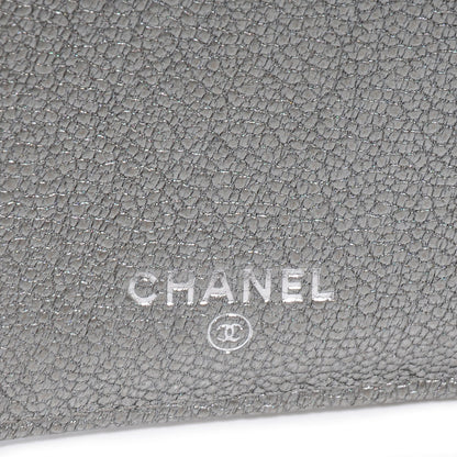 Chanel Diamond Stitched Long Flap Wallet Gold Silver 7 of 7