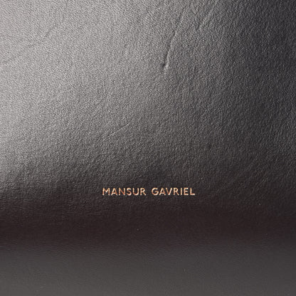 Mansur Gavriel Calfskin Small Shopping Tote Black 7 of 12
