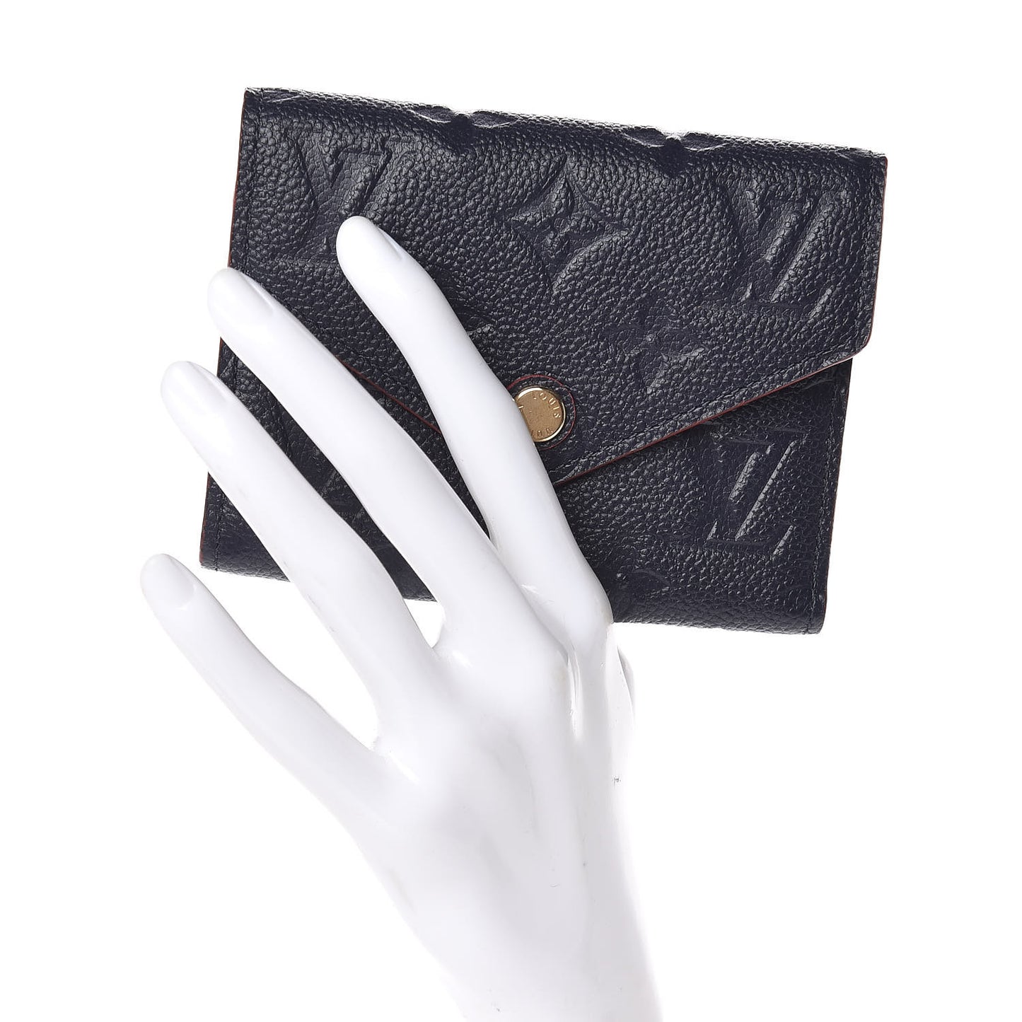 Empreinte Victorine Wallet Marine Rouge