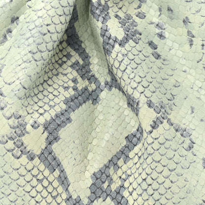 Bottega Veneta Goatskin Snakeskin The Pouch Oversized Clutch Cantaloupe 8 of 10