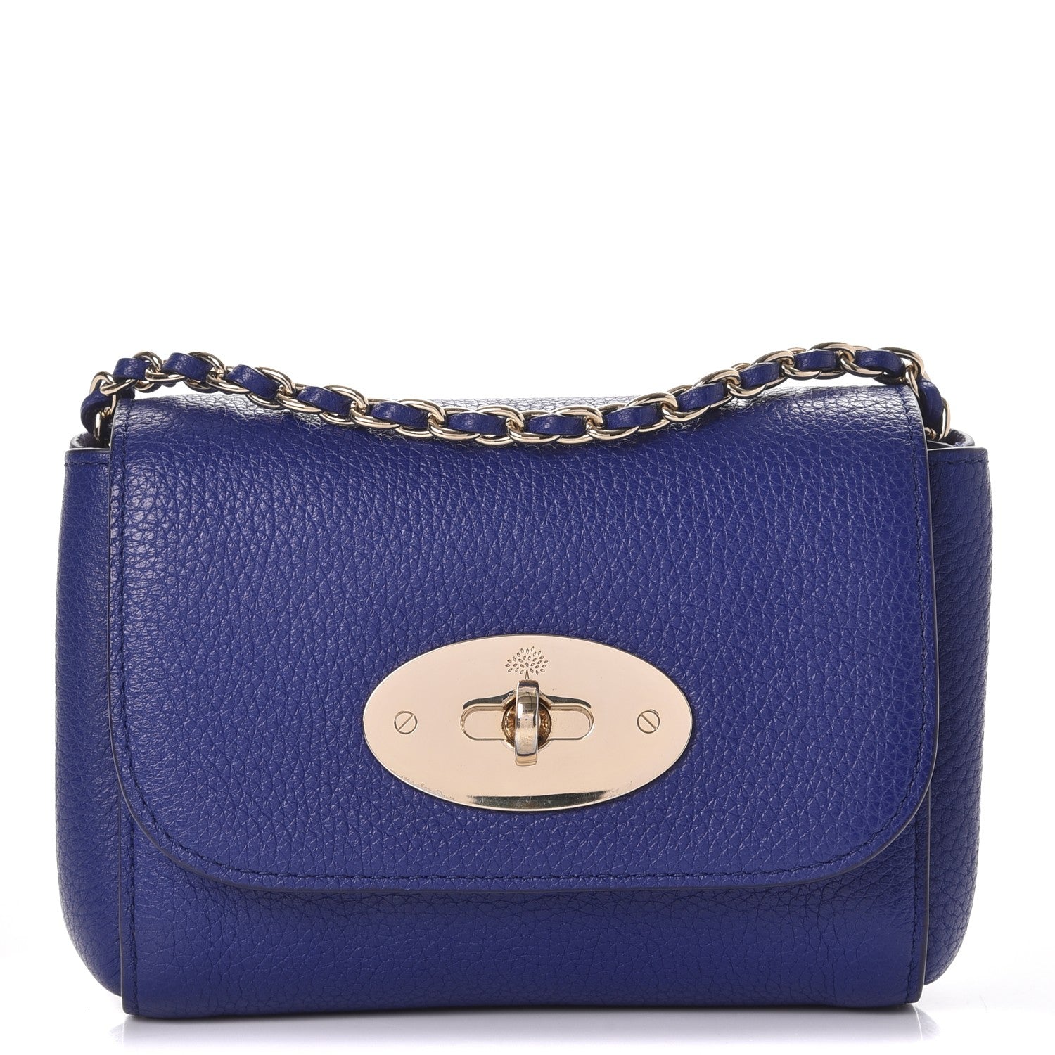Mulberry Small Classic Grain Calfskin Mini Lily Indigo 1 of 8