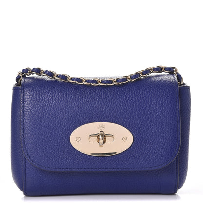 Mulberry Small Classic Grain Calfskin Mini Lily Indigo 1 of 8