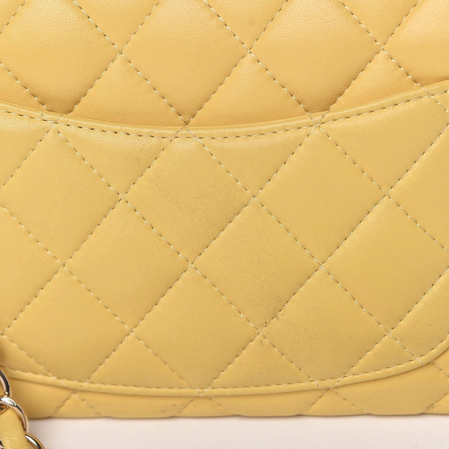Chanel Lambskin Quilted Mini Rectangular Flap Yellow 12 of 16