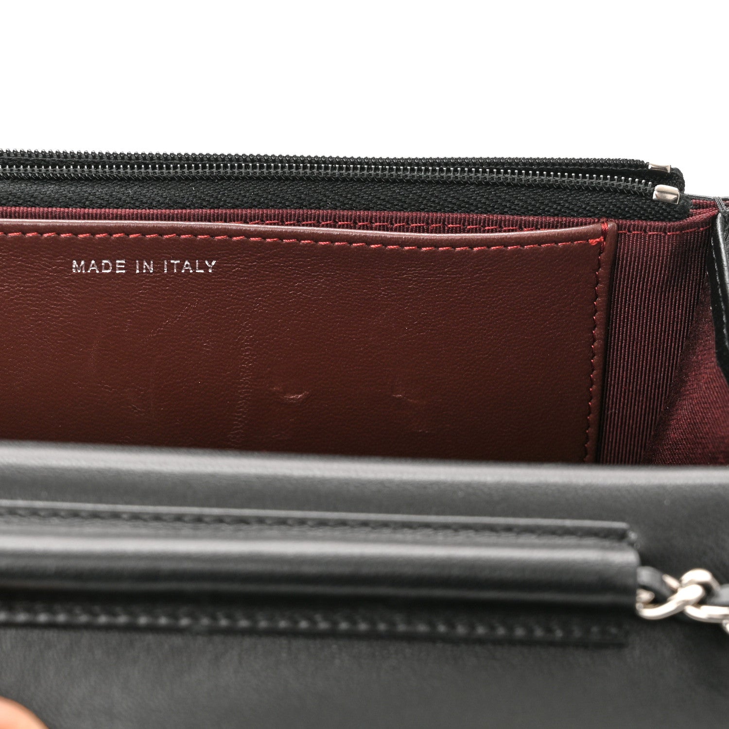 Chanel Lambskin Quilted Wallet On Chain WOC Black 9 of 13