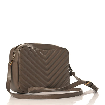 Saint Laurent Calfskin Matelasse Monogram Lou Camera Bag Dark Beige 3 of 9