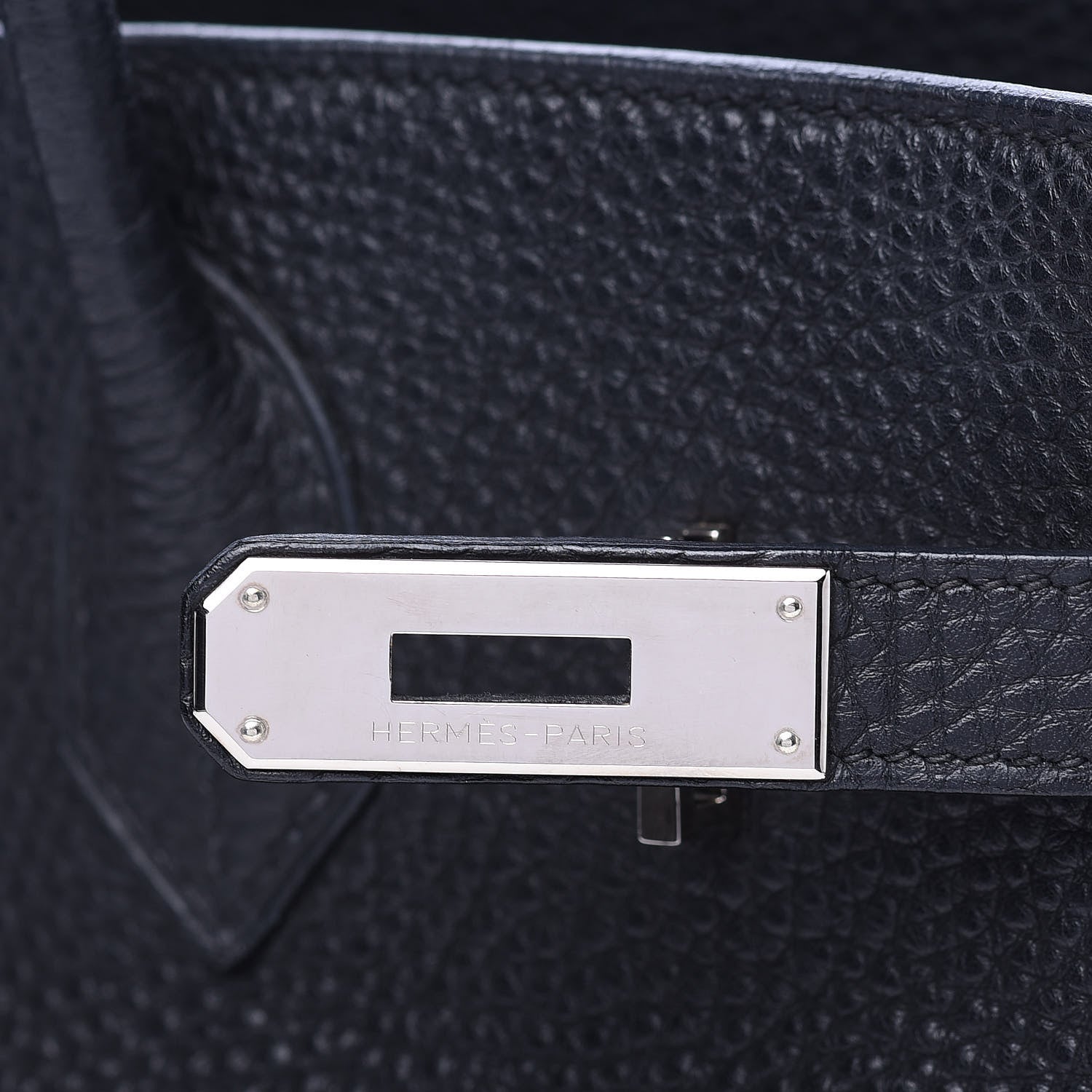 Hermes Taurillon Clemence Birkin 35 Black 10 of 28