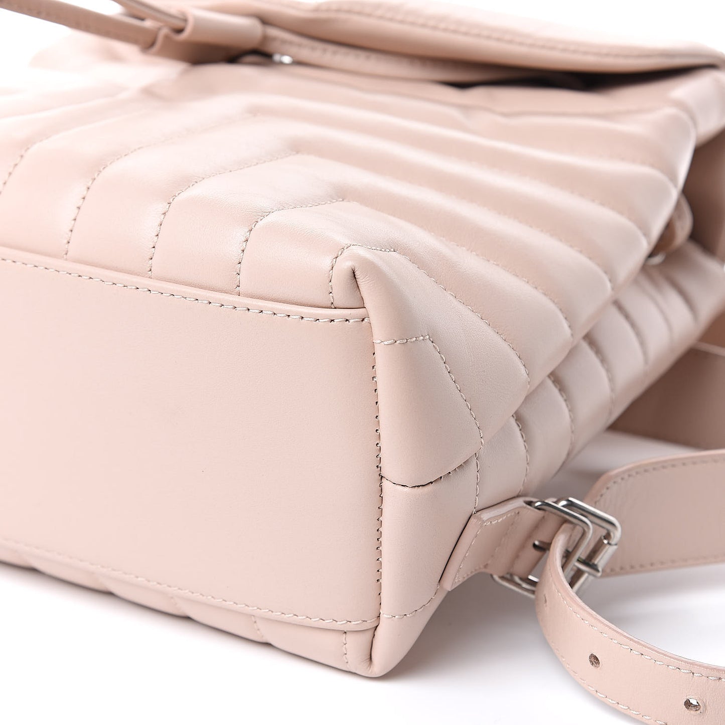 Calfskin Y Quilted Monogram Small Loulou Backpack Marble Pink