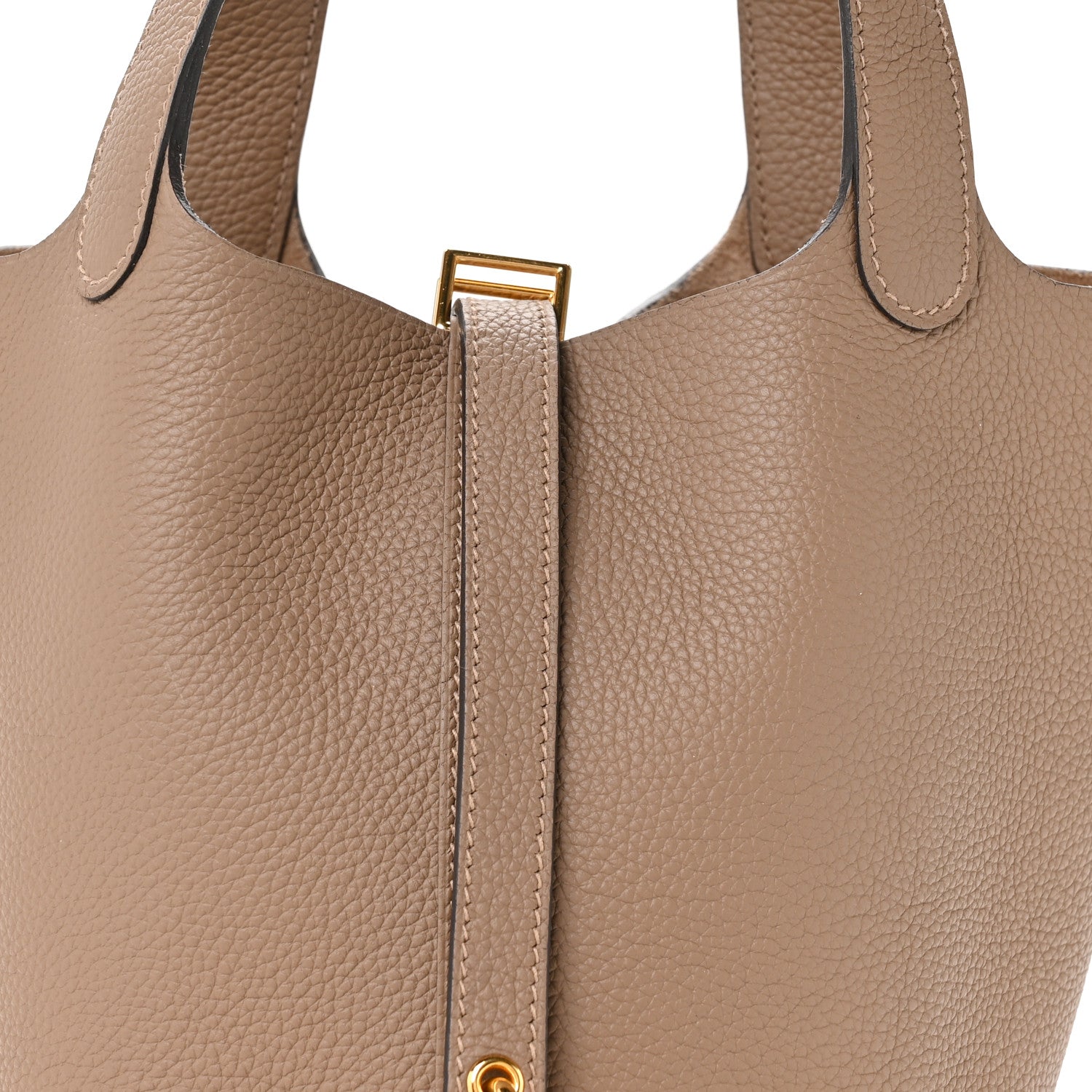 Hermes Taurillon Maurice Picotin Lock 18 PM Beige De Weimar 8 of 13