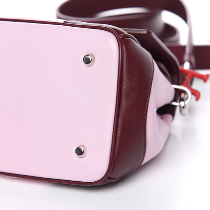 Christian Dior Calfskin Tri-Color Micro Be Dior Flap Pink Burgundy Red 10 of 10
