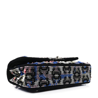 Chanel Crystal Tweed CC Medium Double Flap Black 4 of 10