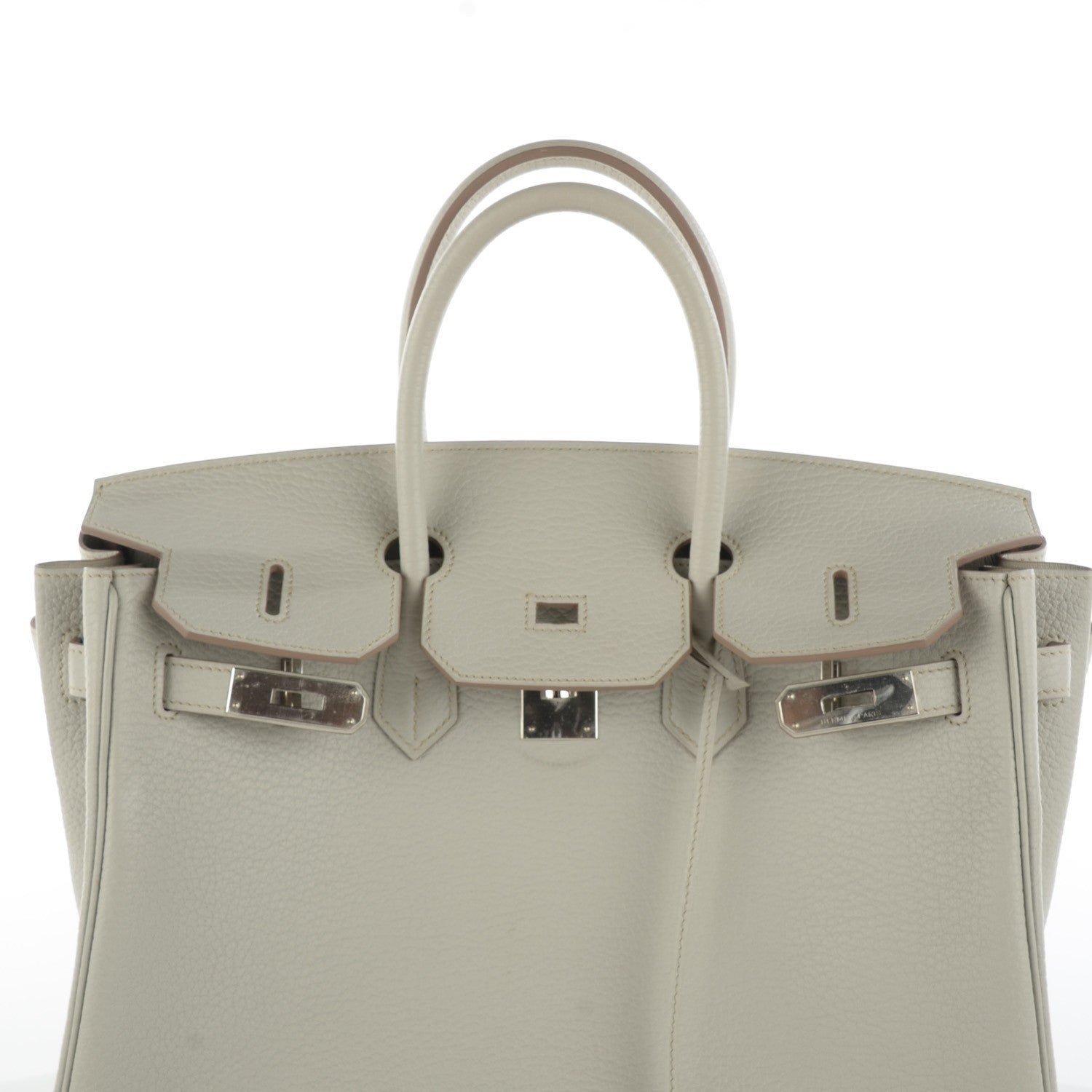Hermes Taurillon Clemence Birkin 35 Gris Perle 13 of 15