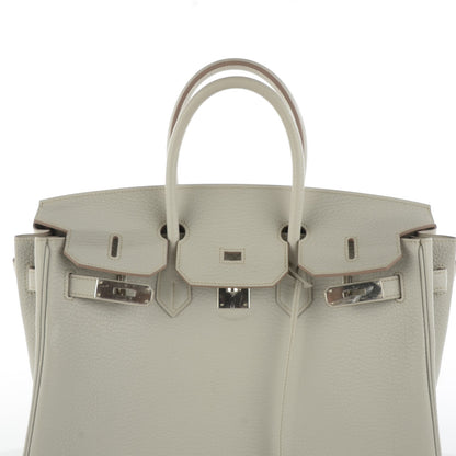 Hermes Taurillon Clemence Birkin 35 Gris Perle 13 of 15