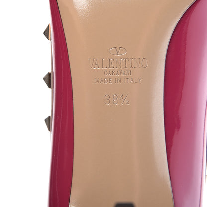 Valentino Garavani Patent Rockstud 85mm Pumps 38.5 Deep Cyclamin Poudre 6 of 9
